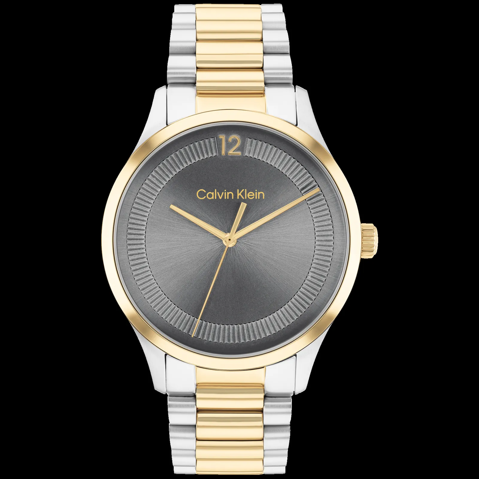 Cinzento E Dourado Em Aco-Calvin Klein Watches Hot