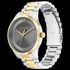 Cinzento E Dourado Em Aco-Calvin Klein Watches Hot