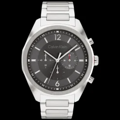 Cinzento Em Aco-Calvin Klein Watches Discount