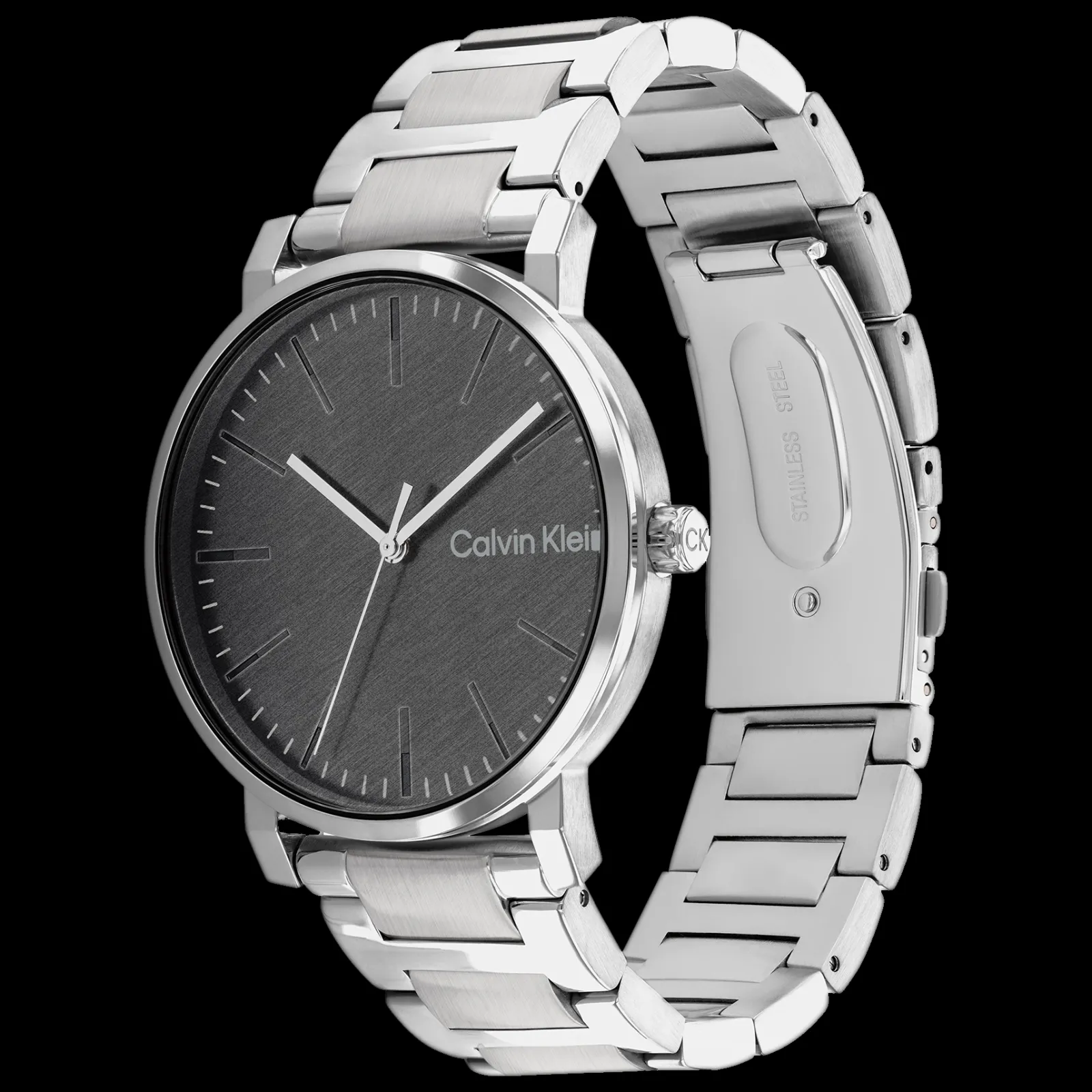 Cinzento Em Aco-Calvin Klein Watches Hot