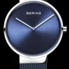 Classic Azul E Prateado-Bering Watches Cheap