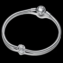 Clip Bold Studded Prata-Pandora Flash Sale
