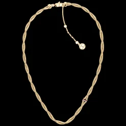 Colar Aco Dourado Twist Ajustavel-Tommy Hilfiger Jewelry Cheap