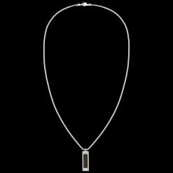 Colar Aco E Pele Castanha-Tommy Hilfiger Jewelry Online