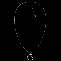 Colar Bicolor Pendente Coracao E Cristal-Tommy Hilfiger Jewelry Hot