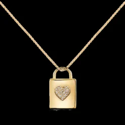 Colar Cadeado Dourado-Itemporality Hot