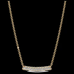 Colar Dourado Com Zirconias-Pandora Discount