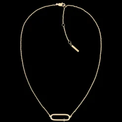 Colar Em Dourado Com Cristais-Calvin Klein Jewelry Clearance