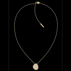 Colar Em Dourado Com Cristais-Calvin Klein Jewelry New