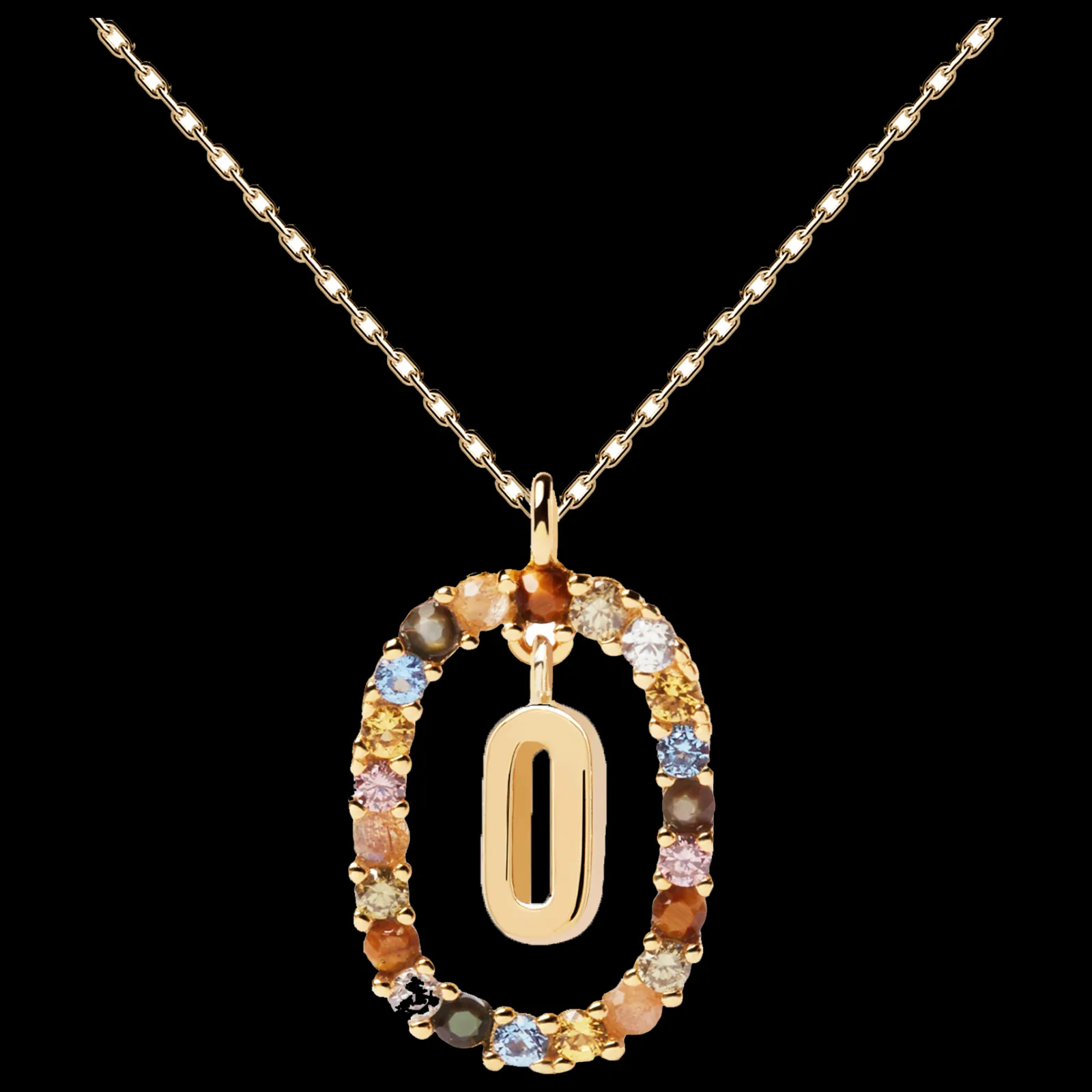 Colar Letra O-PDPAOLA Fashion