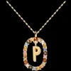 Colar Letra P-PDPAOLA Best Sale