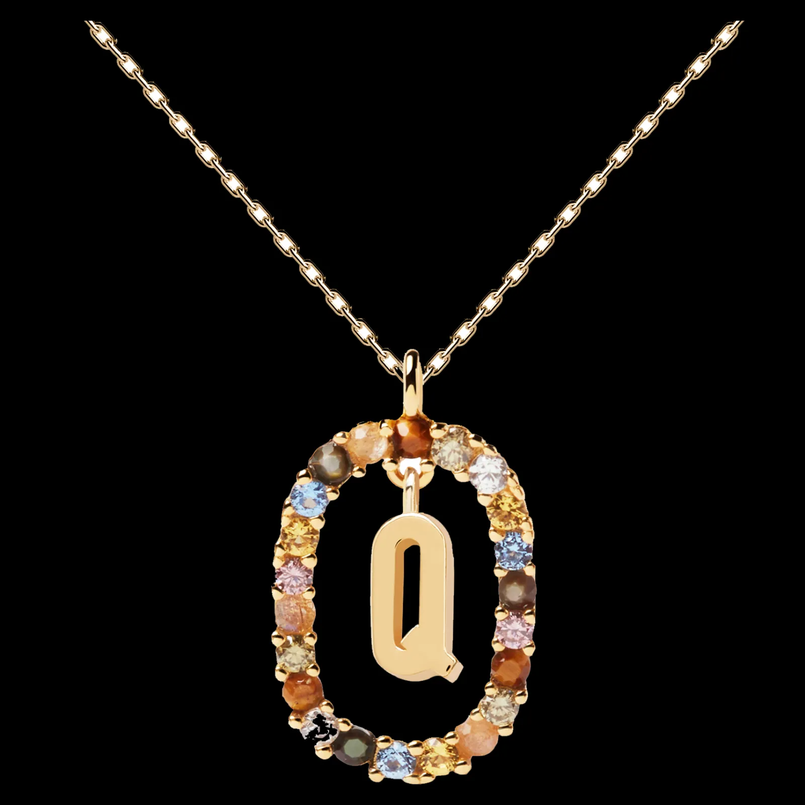 Colar Letra Q-PDPAOLA Store