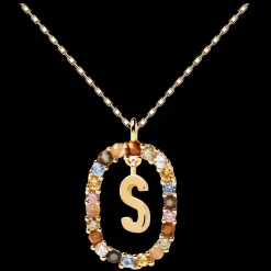 Colar Letra S-PDPAOLA Fashion