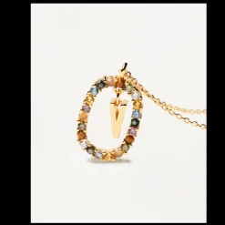 Colar Letra V-PDPAOLA Shop