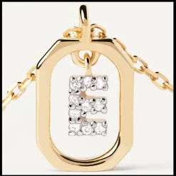 Colar Mini Letters E-PDPAOLA Hot