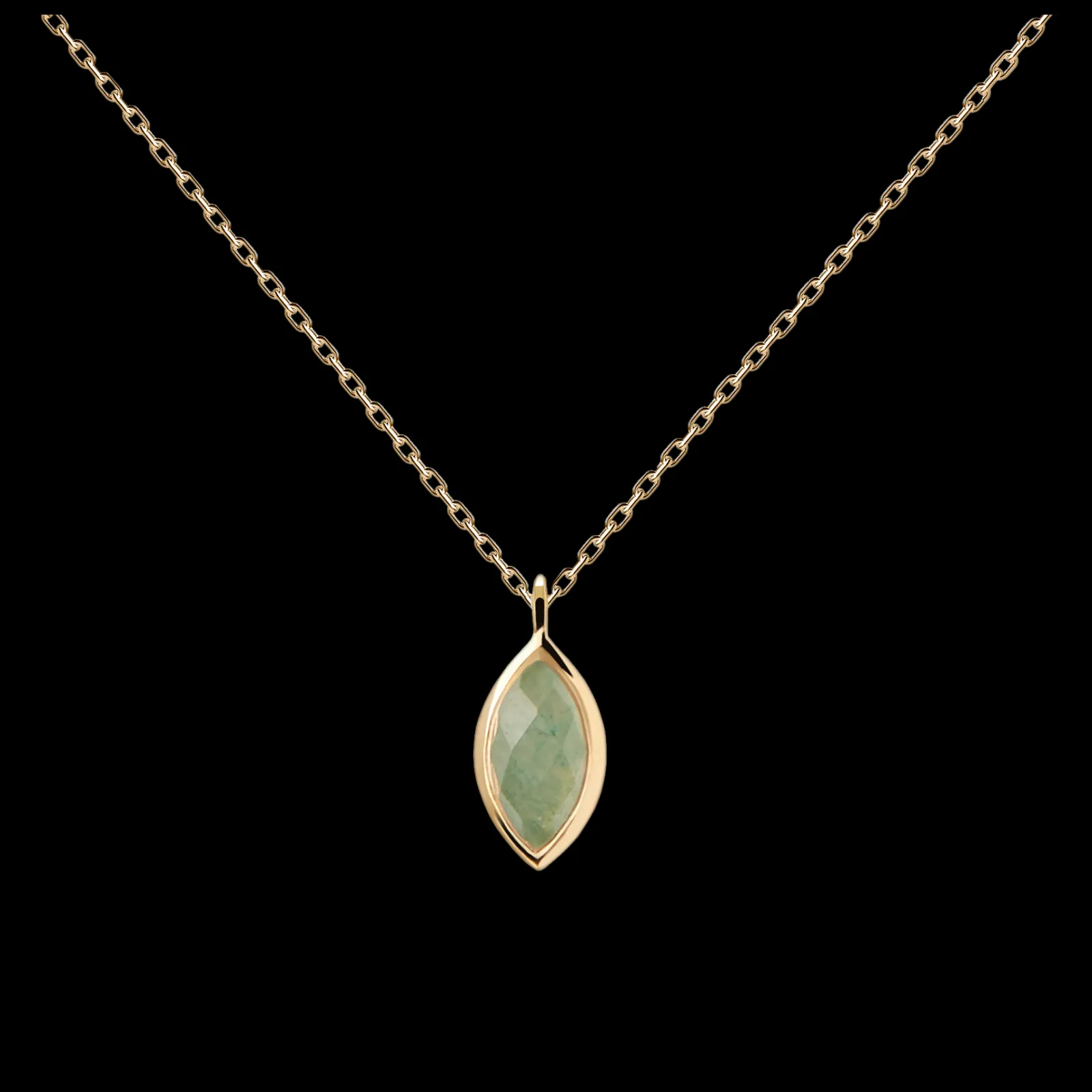 Colar Nomad Aventurine Dourado-PDPAOLA Clearance