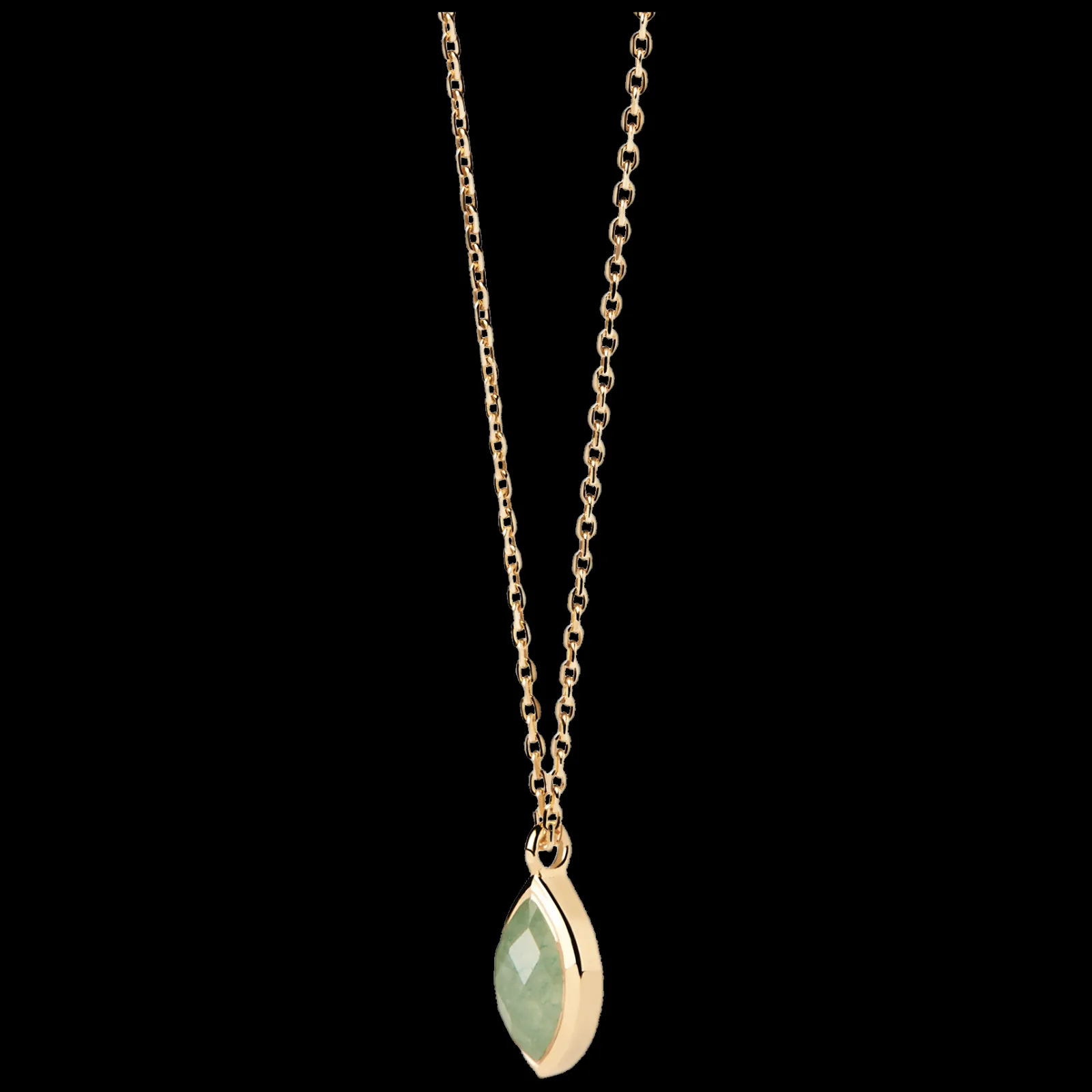 Colar Nomad Aventurine Dourado-PDPAOLA Clearance