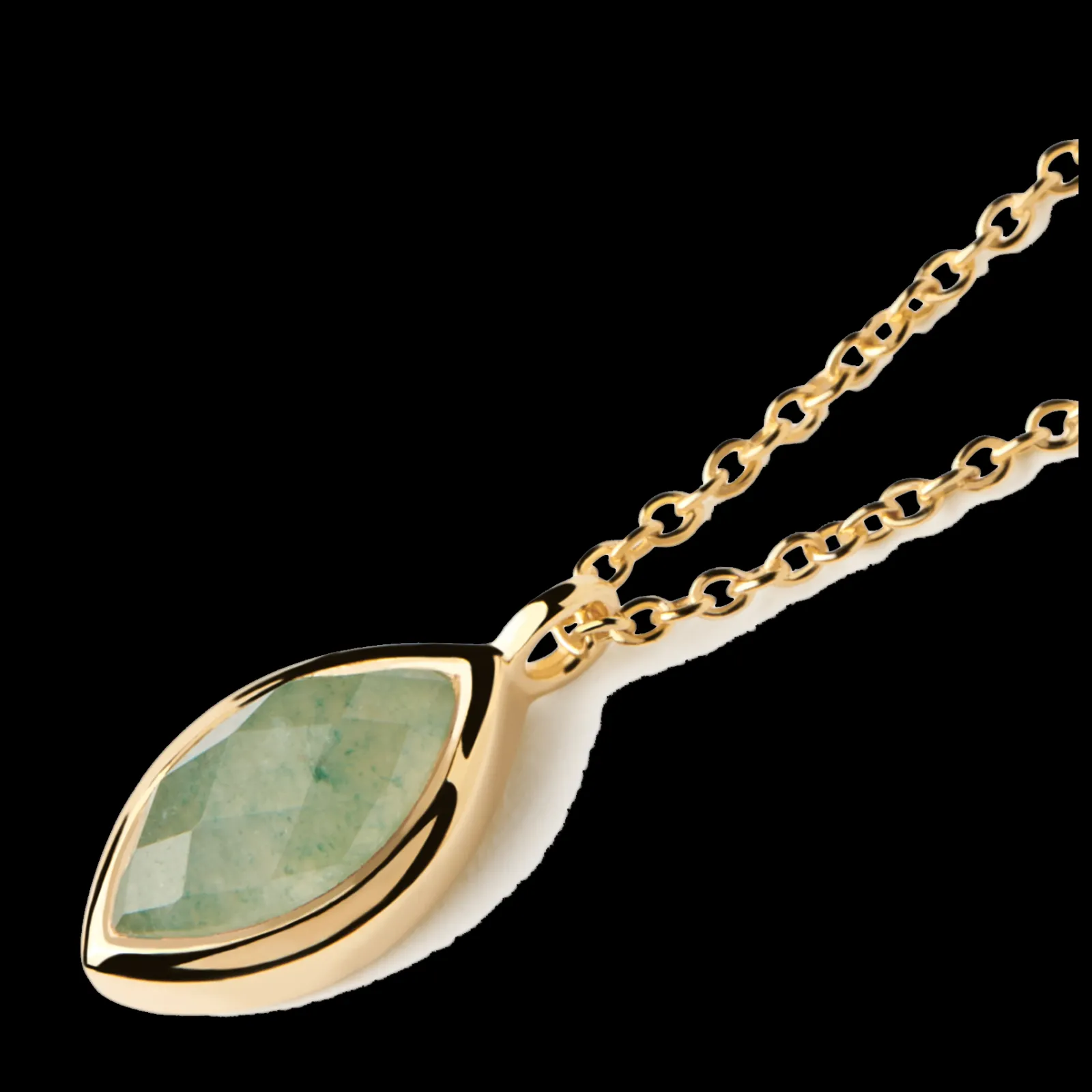 Colar Nomad Aventurine Dourado-PDPAOLA Clearance