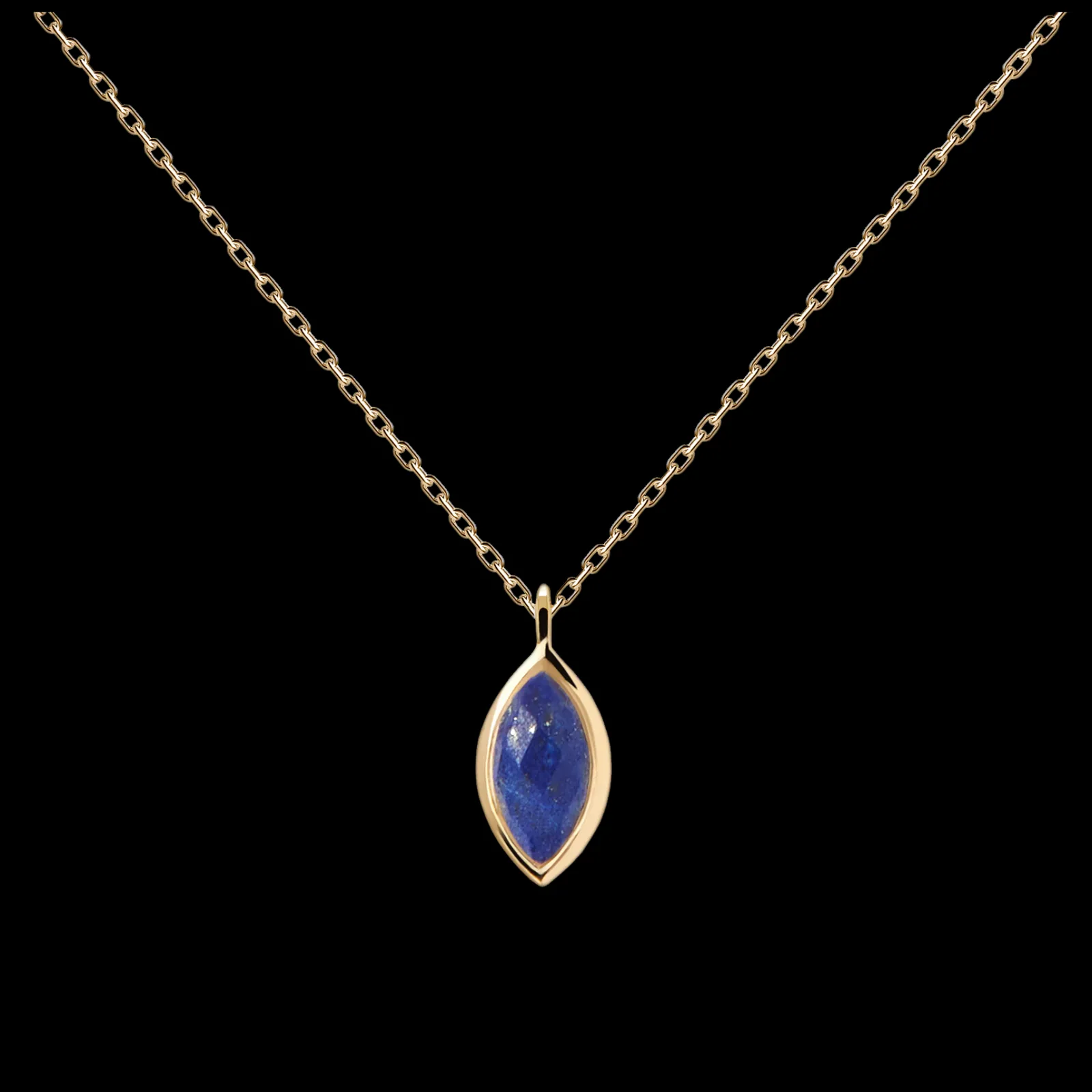Colar Nomad Lapis Lazuli Dourado-PDPAOLA Best