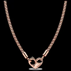 Colar Studded Chain Dourado Rosa-Pandora Hot