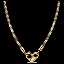 Colar Studded Chain Dourado-Pandora Fashion
