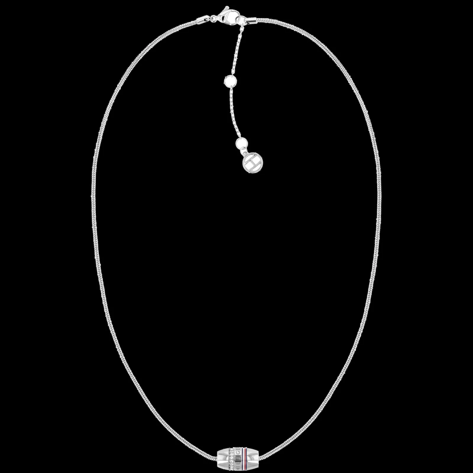 Colar Prateado Cristais-Tommy Hilfiger Jewelry Best Sale