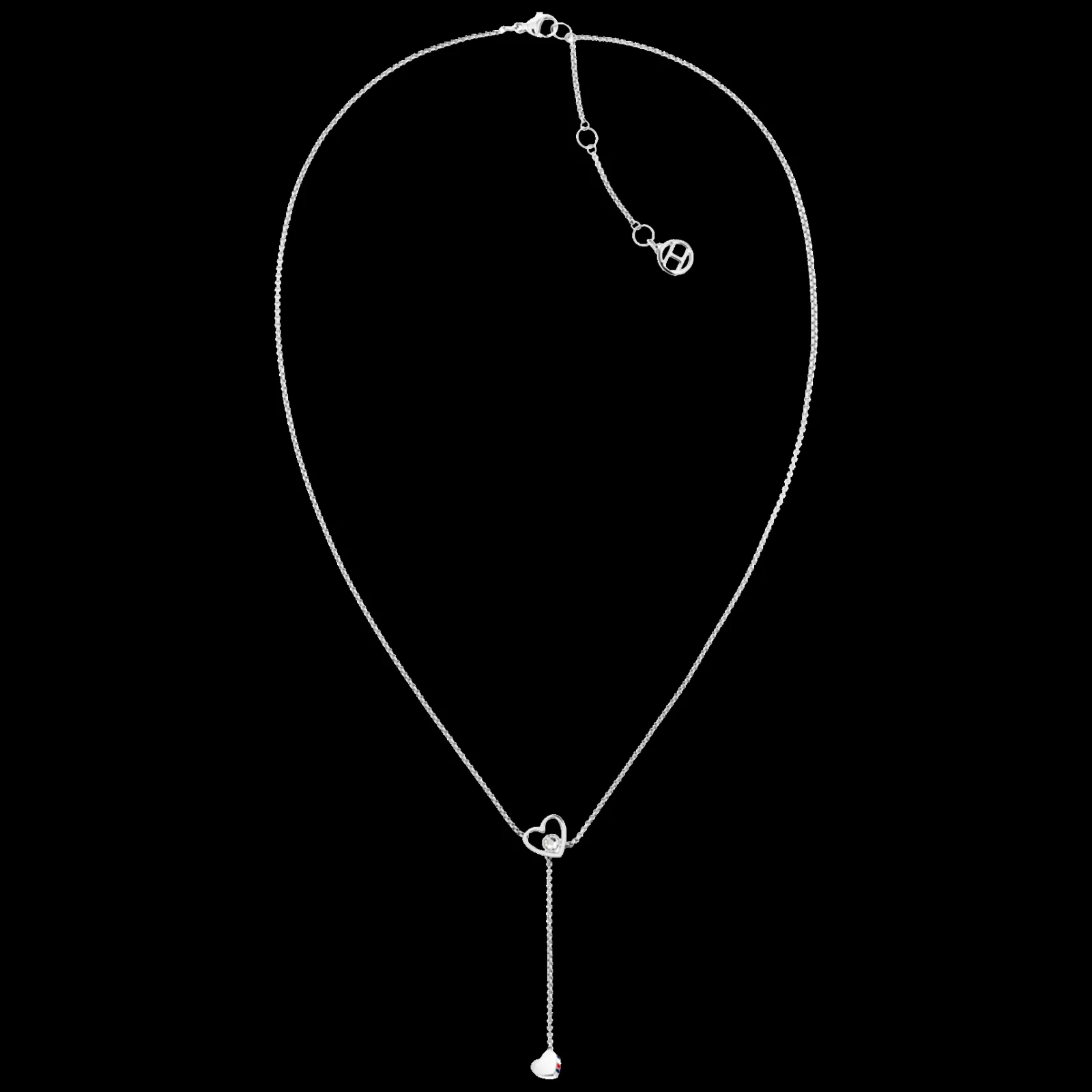 Colar Prateado Cristal Coracoes-Tommy Hilfiger Jewelry Best