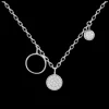 Colar Signals Circulos Prateado-Itemporality Sale