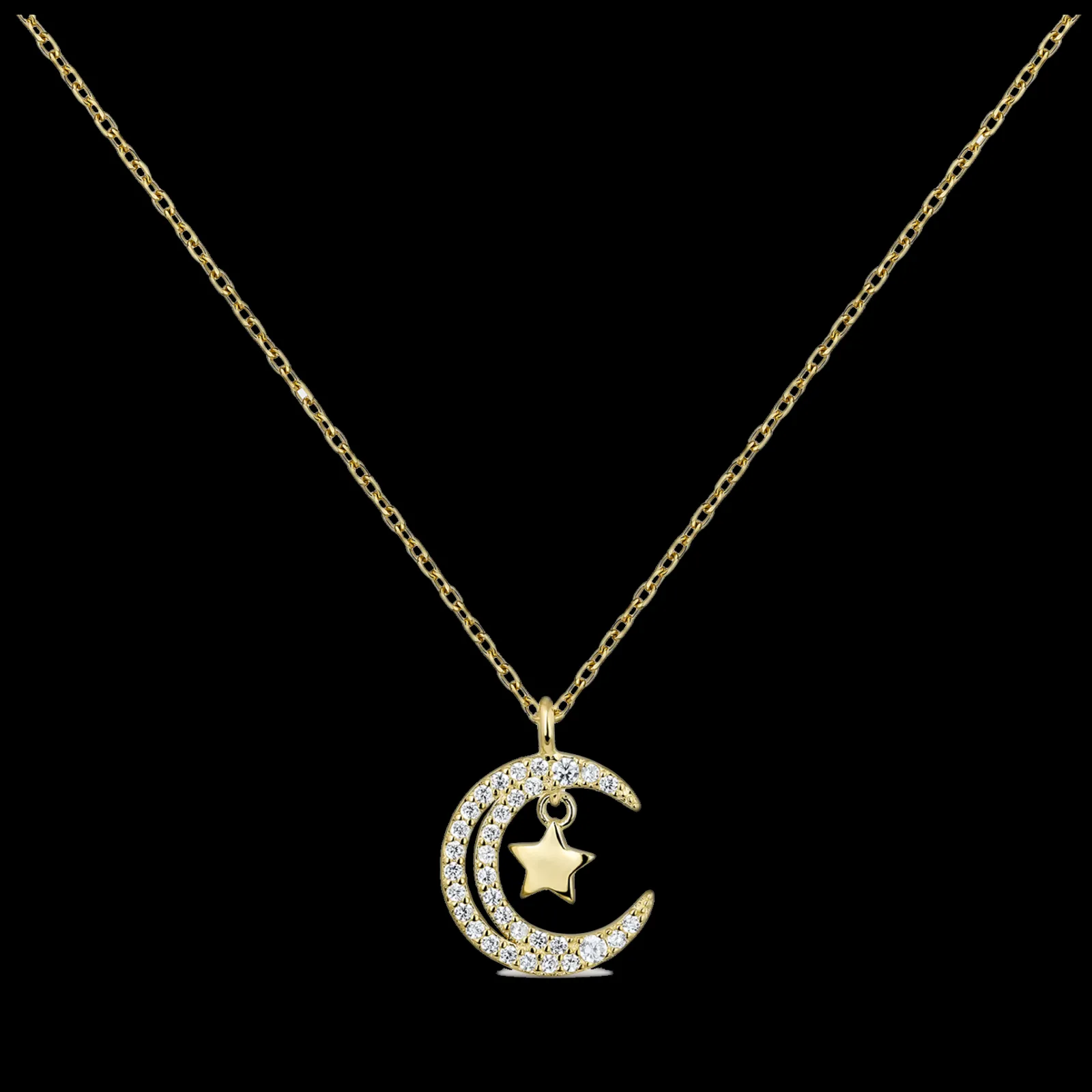 Colar Signals Lua Estrela Dourado-Itemporality Best
