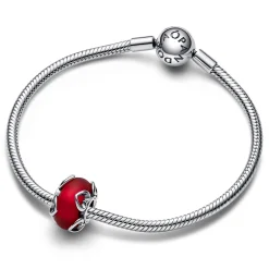 Conta Com Murano Vermelho-Pandora Cheap