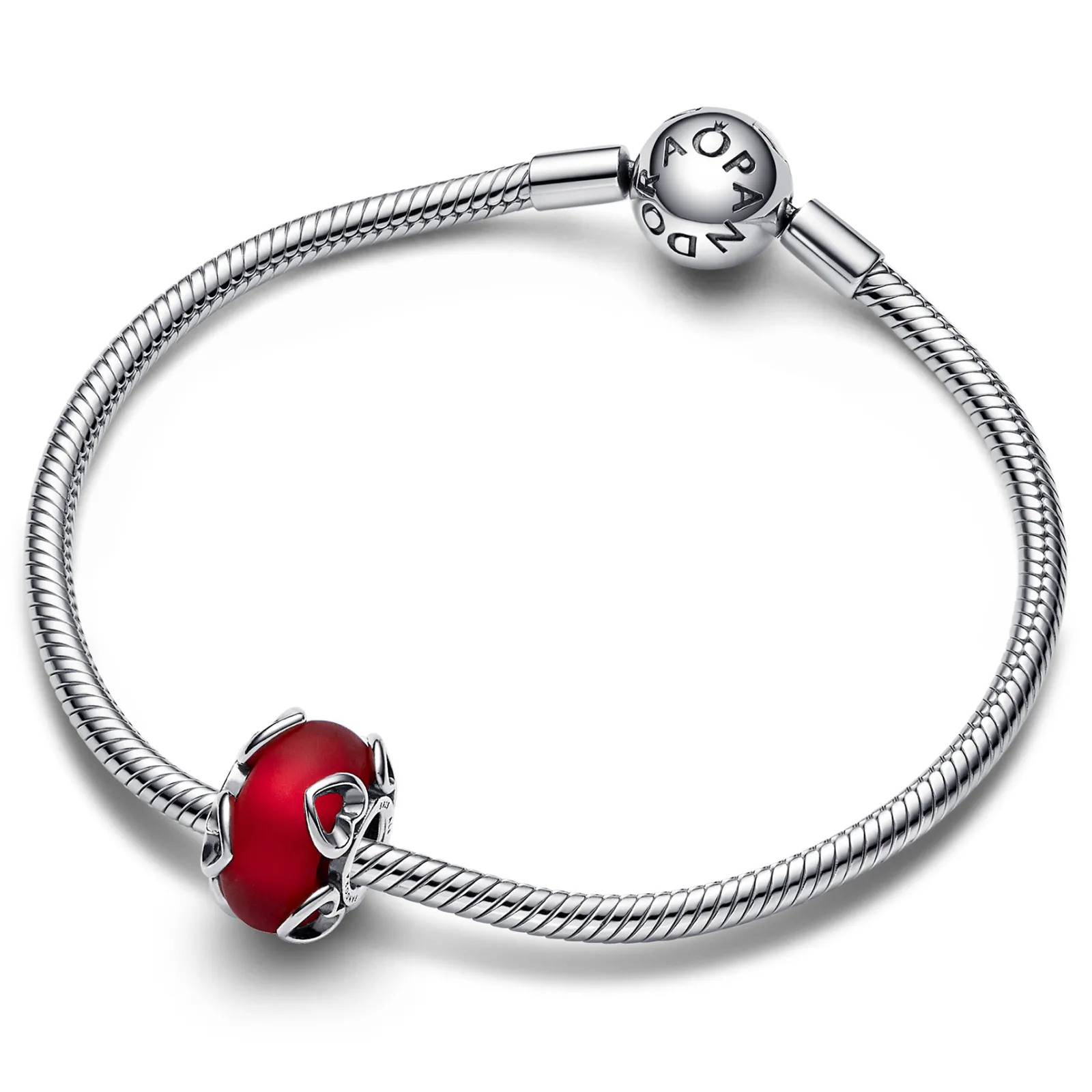 Conta Com Murano Vermelho-Pandora Cheap