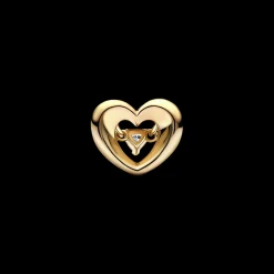 Conta Coracao Dourado-Pandora Cheap