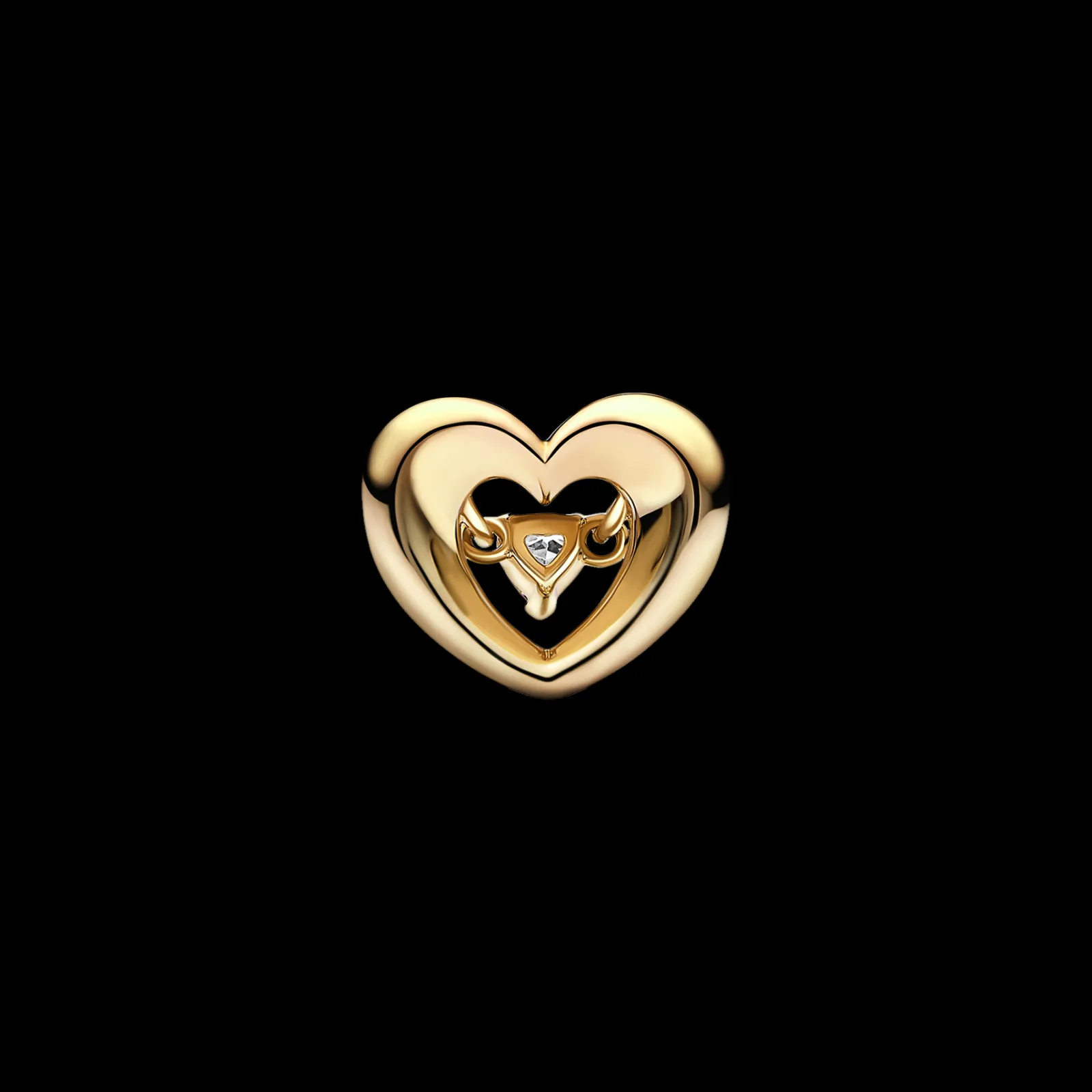 Conta Coracao Dourado-Pandora Cheap