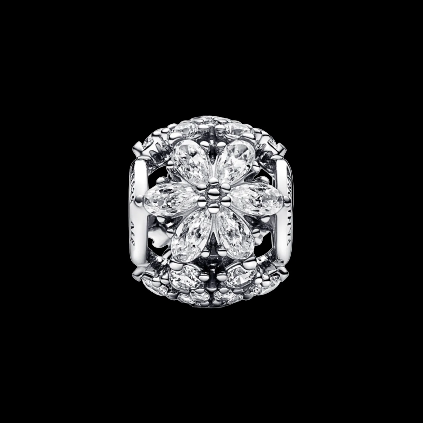 Conta Folha Com Zirconias-Pandora Cheap
