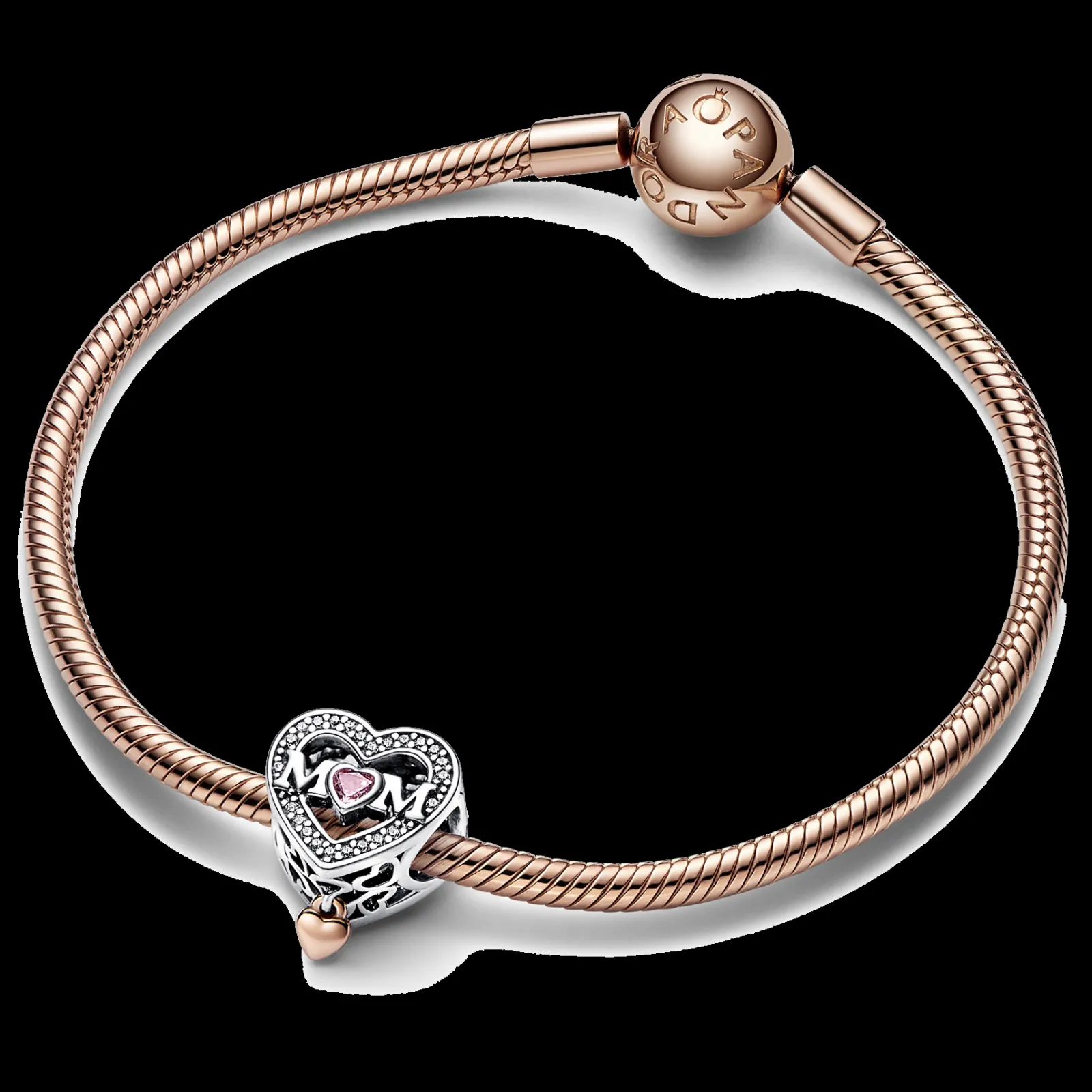 Conta Mum Heart Com Zirconias-Pandora Cheap