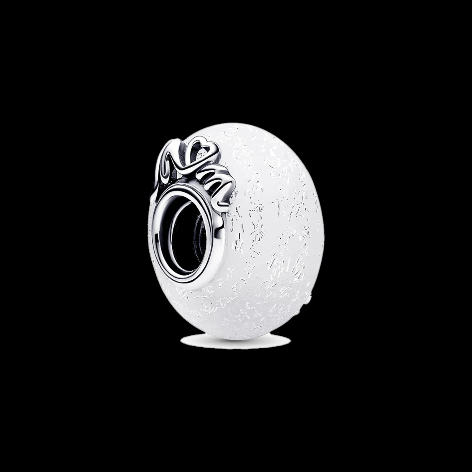 Conta Murano Branco Mae & Amor-Pandora Shop