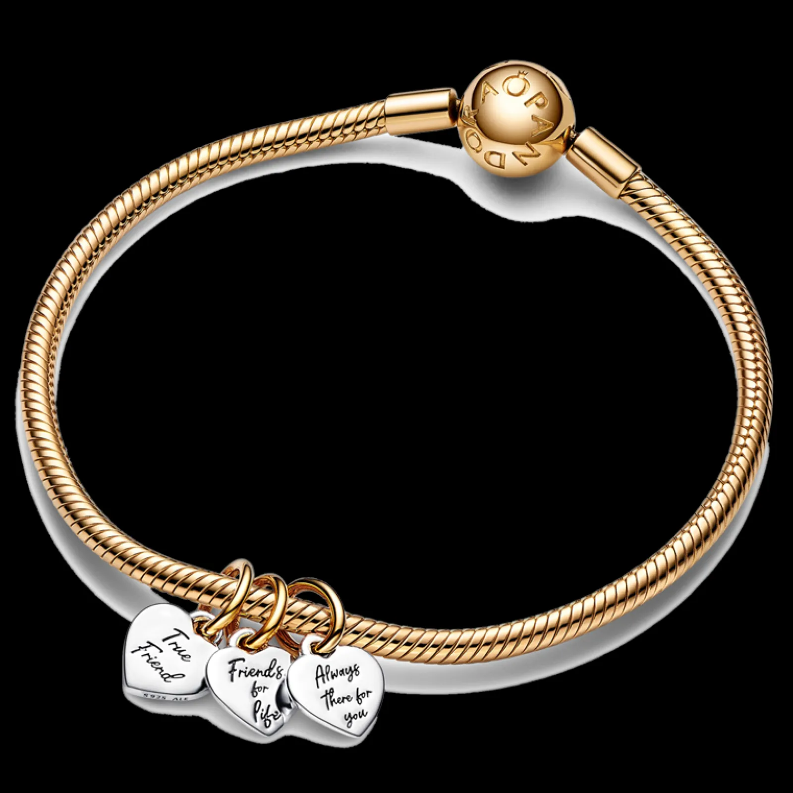 Conta Pendente Triplo Friendship-Pandora Clearance