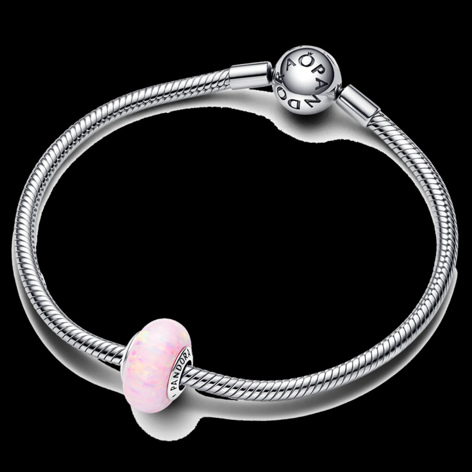 Conta Rosa Opalescente-Pandora Shop