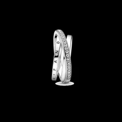 Crossover Pave Triple Band-Pandora Outlet