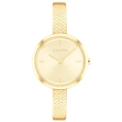 Dourado E Bangle Em Aco-Calvin Klein Watches Clearance
