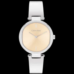 Dourado Rosa E Aco Com Bangle-Calvin Klein Watches Discount