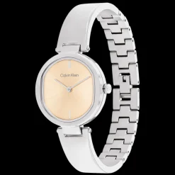 Dourado Rosa E Aco Com Bangle-Calvin Klein Watches Discount
