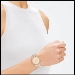 Dourado Rosa Em Aco-Calvin Klein Watches Clearance