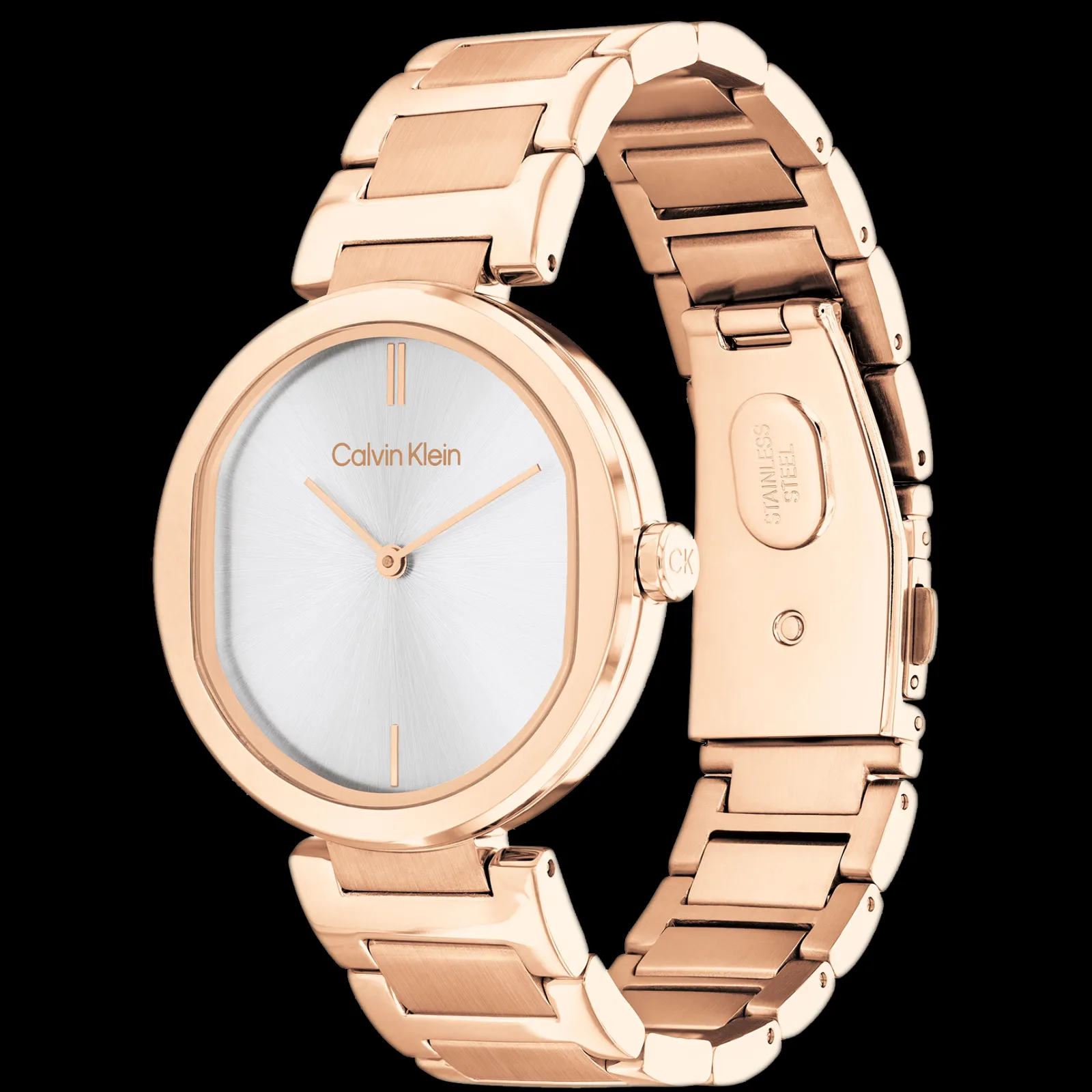 Dourado Rosa Em Aco-Calvin Klein Watches Discount