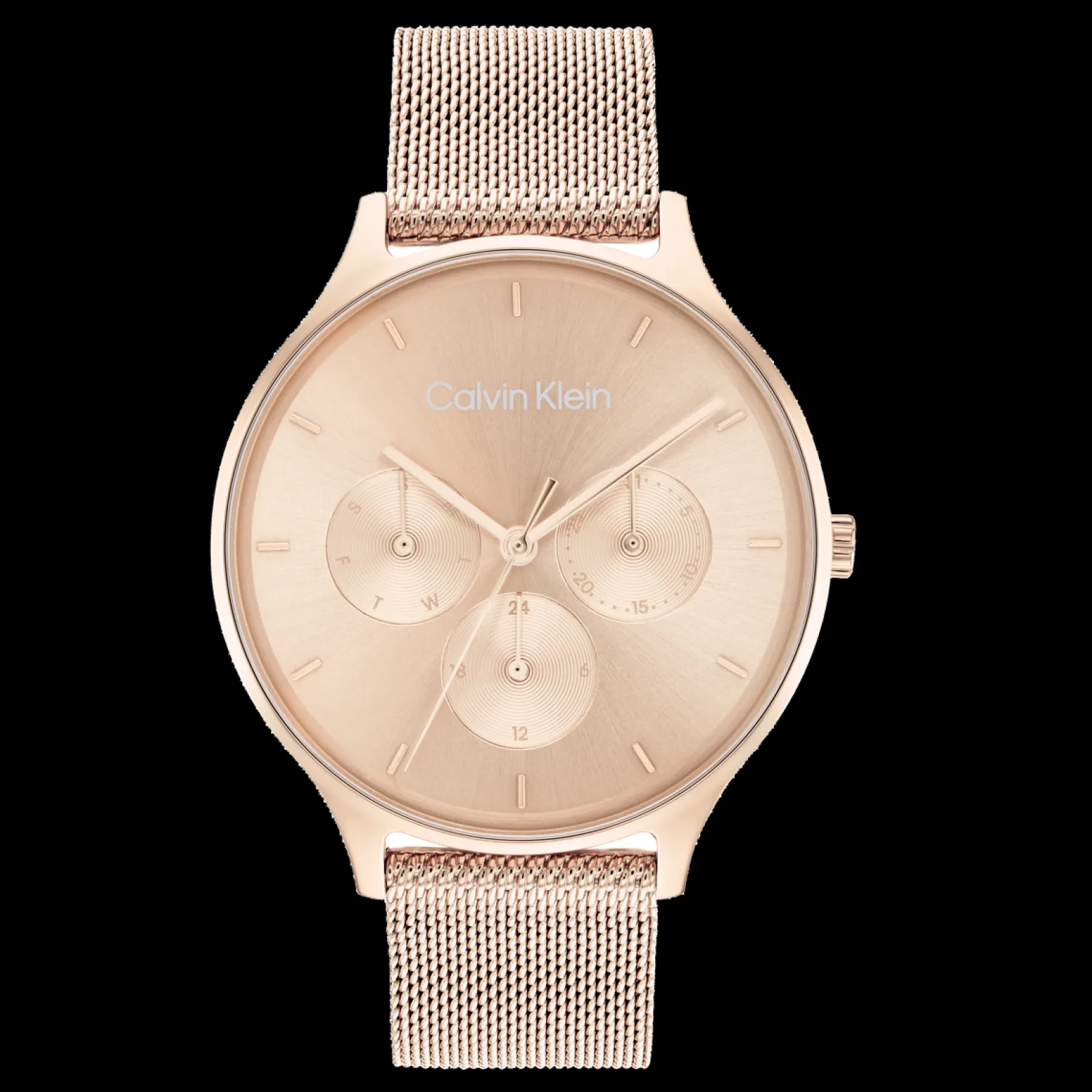 Dourado Rosa Em Malha Milanesa-Calvin Klein Watches Hot