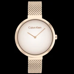 Dourado Rosa Em Malha Milanesa-Calvin Klein Watches Cheap