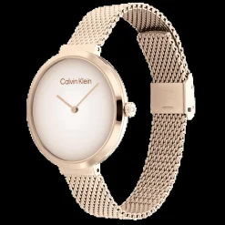 Dourado Rosa Em Malha Milanesa-Calvin Klein Watches Cheap