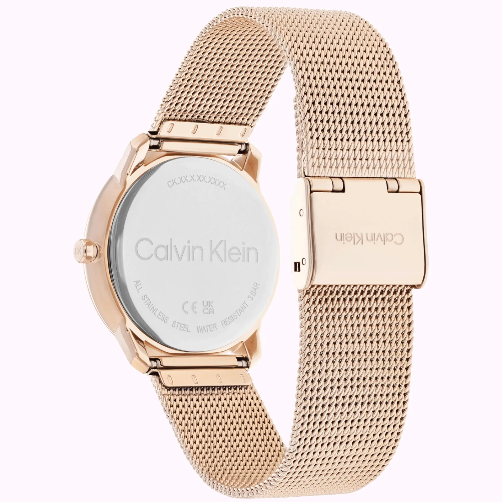 Dourado Rosa Em Malha Milanesa-Calvin Klein Watches New