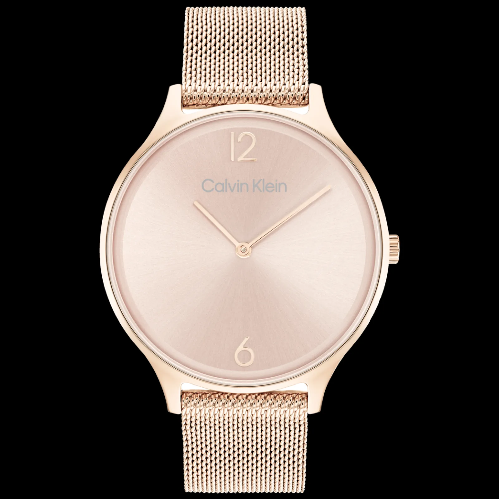 Dourado Rosa Em Malha Milanesa-Calvin Klein Watches Cheap