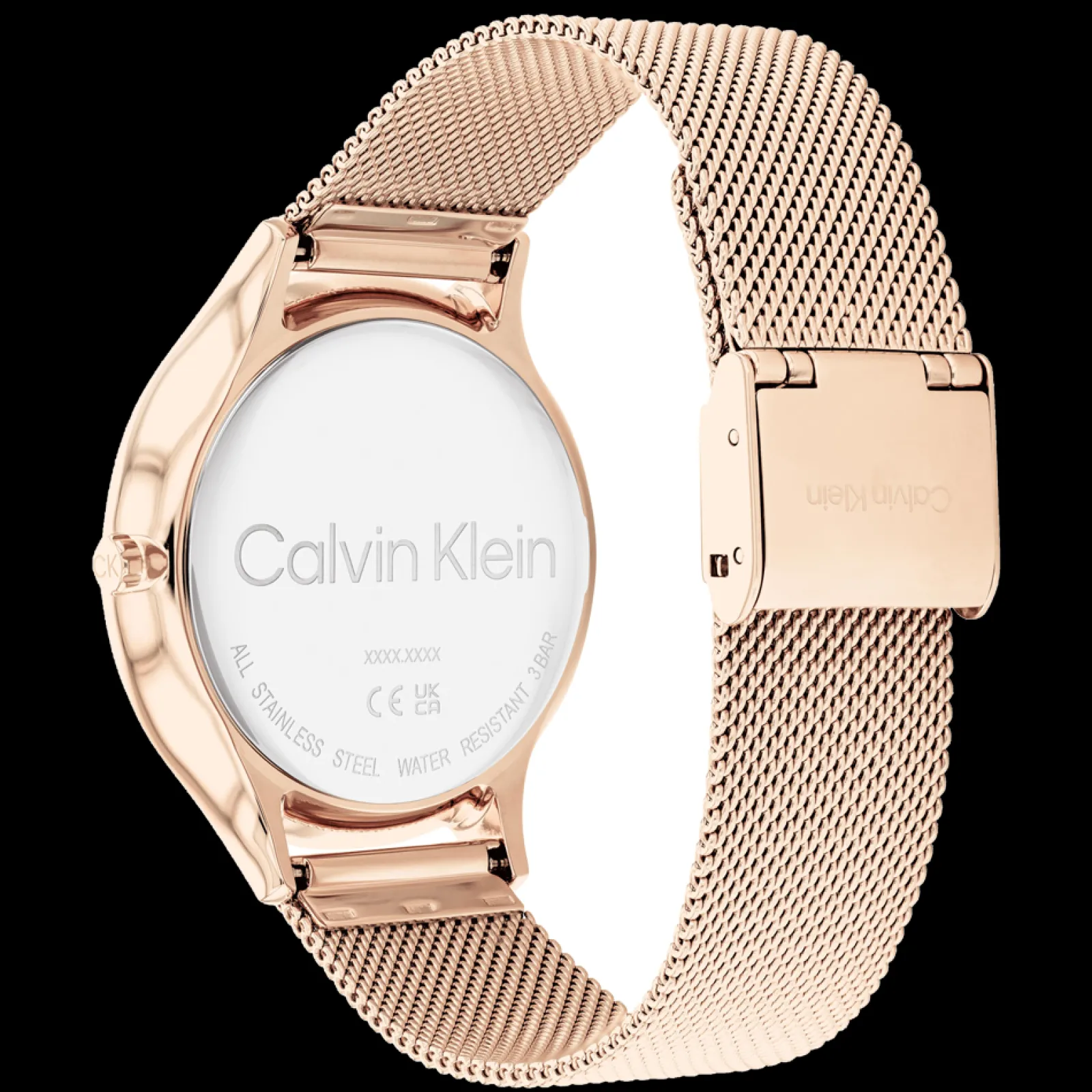 Dourado Rosa Em Malha Milanesa-Calvin Klein Watches Cheap